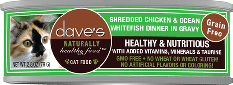 Dave's Shredded Chicken & Ocean Whitefish Dinner In Gravy